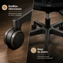 Silla de Oficina Ergonómica Premium con Respaldo en "Y" y Apoyabrazos Plegables
