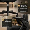 Silla de Escritorio Ergonómica Minimalista con Brazos Abatibles y Malla Premium