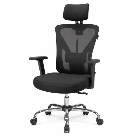 Silla de Escritorio Ergonómica con Respaldo de Malla y Soporte Lumbar