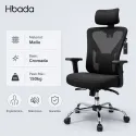 Silla de Escritorio Ergonómica con Respaldo de Malla y Soporte Lumbar