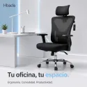Silla de Escritorio Ergonómica con Respaldo de Malla y Soporte Lumbar