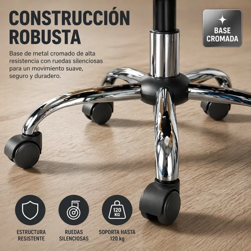 Silla de Escritorio Ergonómica con Respaldo de Malla y Soporte Lumbar