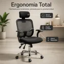 Silla de Escritorio Económica con Respaldo de Malla y Reposabrazos Fijos