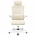 Silla de Oficina Ergonómica Transpirable con Soporte Lumbar y Reposabrazos Abatibles