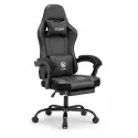 Silla Gaming Profesional GLORY Ergonómica Reclinable 180° con Reposapiés Retráctil