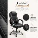 Silla de Oficina Ejecutiva Ergonómica Transpirable con Soporte Lumbar y Base Metálica