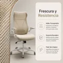Silla de Oficina Ergonómica Minimalista Nórdica con Soporte Lumbar en Y