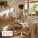 Silla de Oficina Ergonómica Minimalista Nórdica con Soporte Lumbar en Y