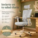 Silla de Escritorio Ergonómica con Respaldo de Malla y Cabecero Ajustable