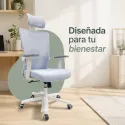 Silla de Escritorio Ergonómica con Respaldo de Malla y Cabecero Ajustable