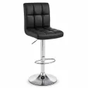 Taburete de Bar Elegante y Ergonómico Ajustable en Piel Sintética