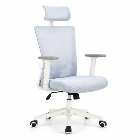 Silla de Escritorio Ergonómica con Respaldo de Malla y Cabecero Ajustable