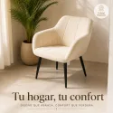 Silla de Comedor Nórdica Ergonómica en Terciopelo Premium