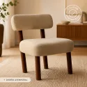 Silla de Diseño Nórdico Ergonómica de Madera Maciza y Terciopelo Suave
