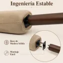 Silla de Diseño Nórdico Ergonómica de Madera Maciza y Terciopelo Suave