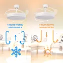 Ventilador de Techo con Luz LED y Aspas Retráctiles Mimotec Otah White 40W+30W DC