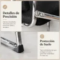 Silla de Oficina Ergonómica con Malla Transpirable y Estructura Cromada