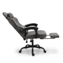 Silla Gaming Ergonómica Reclinable con Reposapiés Extensible y Cojines Premium PZDO