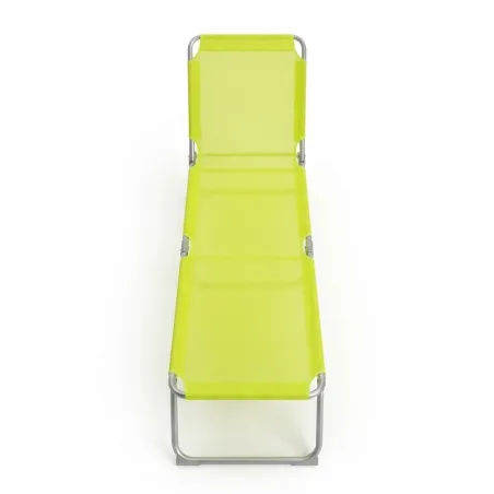 Tumbona de Playa Plegable y Reclinable con Asas de Transporte