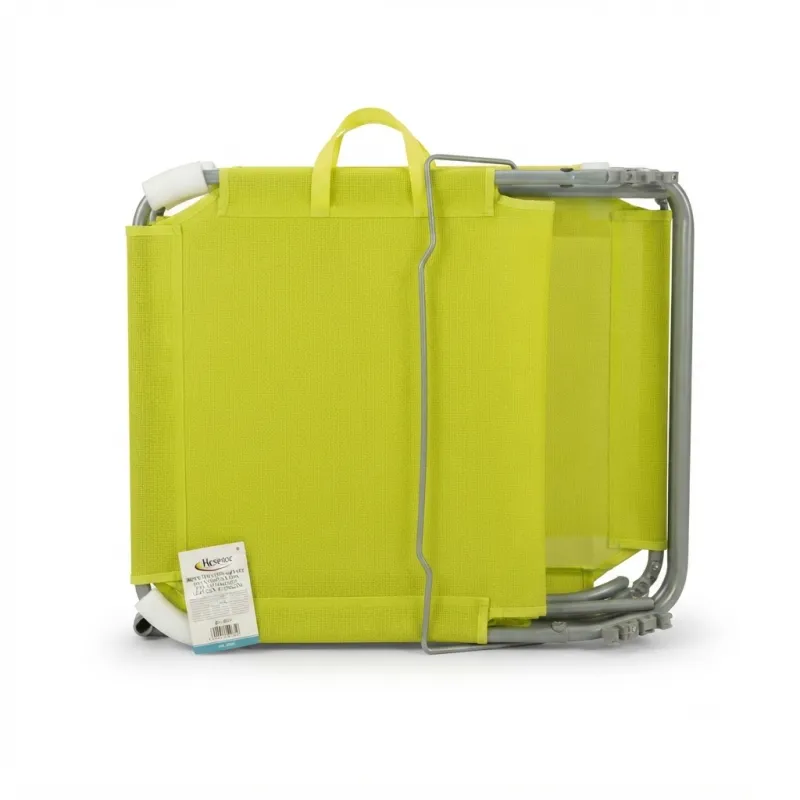 Tumbona de Playa Plegable y Reclinable con Asas de Transporte