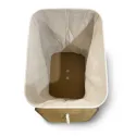 Cesto para Ropa Sucia Plegable de Bambú Natural con Tapa y Bolsa Extraíble 40x30x50cm