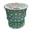 Cubo Guardarropa Plegable Allpercom con Malla de Cierre $\phi$ 35x42cm