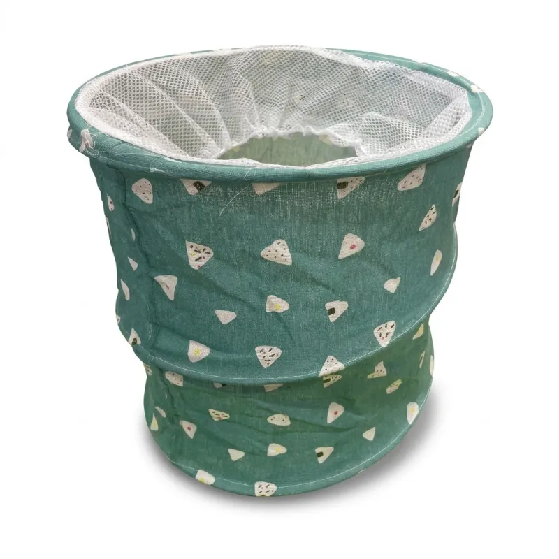 Cubo Guardarropa Plegable Allpercom con Malla de Cierre $\phi$ 35x42cm