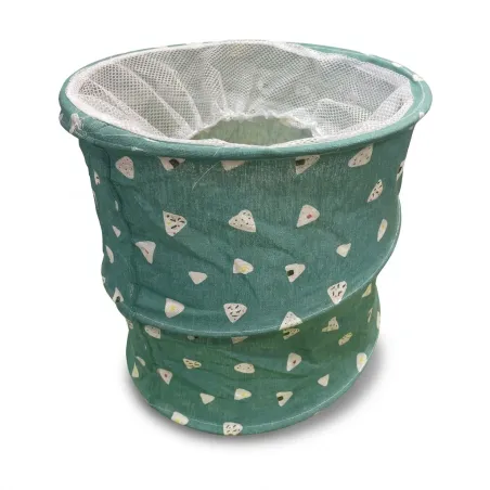 Cubo Guardarropa Plegable Allpercom con Malla de Cierre $\phi$ 35x42cm