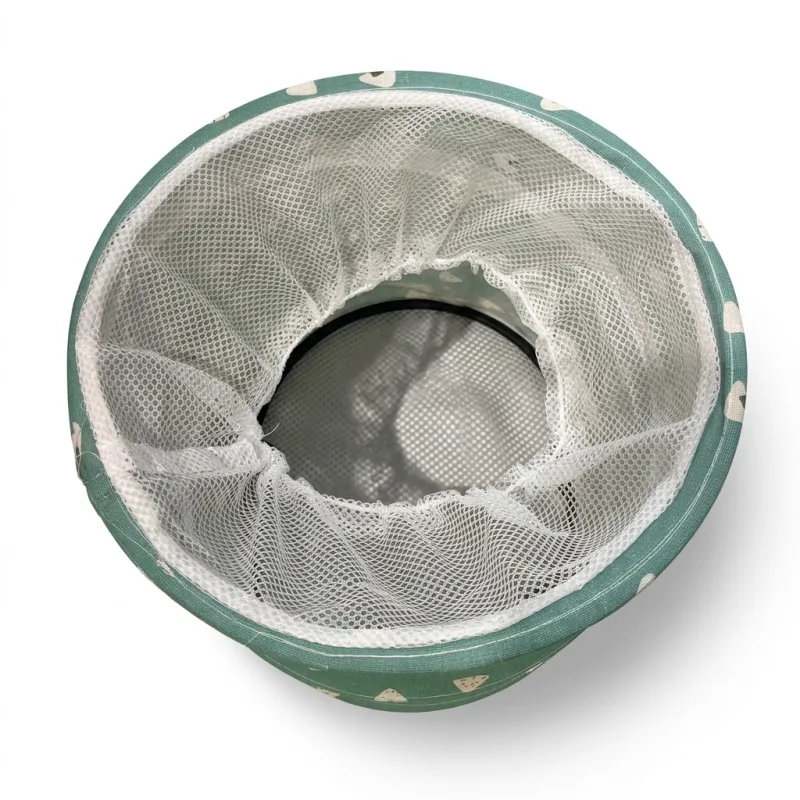 Cubo Guardarropa Plegable Allpercom con Malla de Cierre $\phi$ 35x42cm