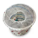Cubo Guardarropa Plegable Allpercom con Malla de Cierre 35x42cm
