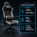 Silla Gaming Racing Ergonómica Reclinable con Cojines y Reposabrazos BY111