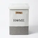 Cesta de Lavandería Plegable con Tapa y Asas de Cuerda HOME 58L