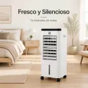 Climatizador Evaporativo Aire Acondicionado Portátil 65W con Mando y Panel Táctil ExtraHouse CF1205BR