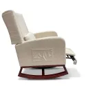 Sillón Mecedora de Lactancia Ergonómico y Reclinable con Reposapiés Integrado RK202