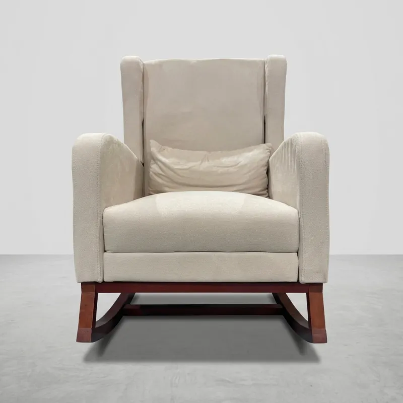 Sillón Mecedora de Lactancia Ergonómico y Reclinable con Reposapiés Integrado RK202