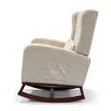 Sillón Mecedora de Lactancia Ergonómico y Reclinable con Reposapiés Integrado RK202