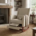 Sillón Mecedora de Lactancia Ergonómico y Reclinable con Reposapiés Integrado RK202