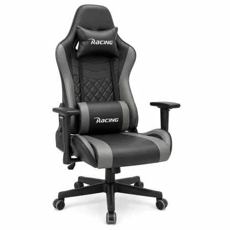Silla Gaming Racing Ergonómica Reclinable con Cojines y Reposabrazos BY111